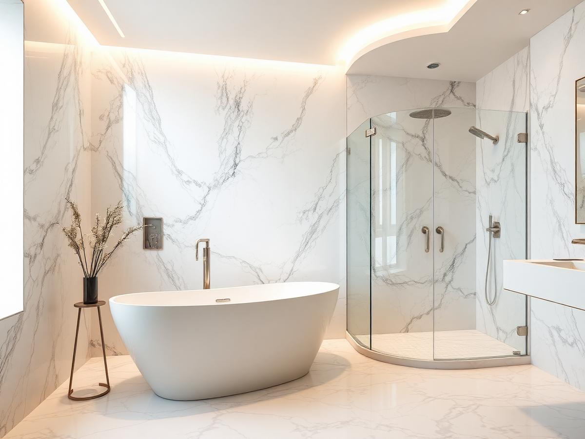 Luxury bathroom cleaned